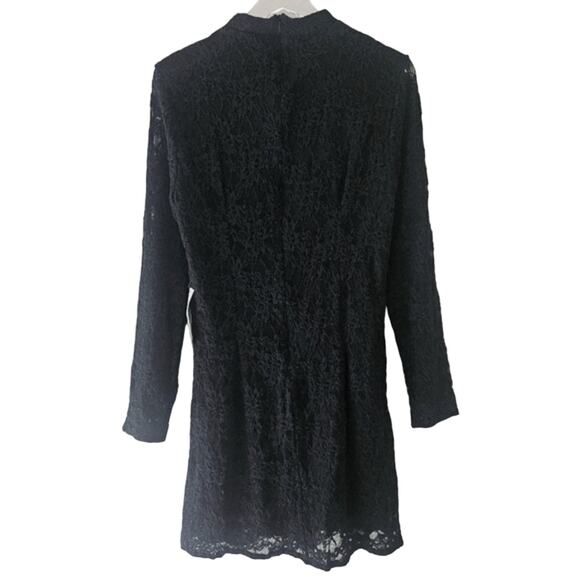 Bardot Vezza Dress Elegant Black Lace Long Sleeve Size XL New with Tag - Picture 7 of 11